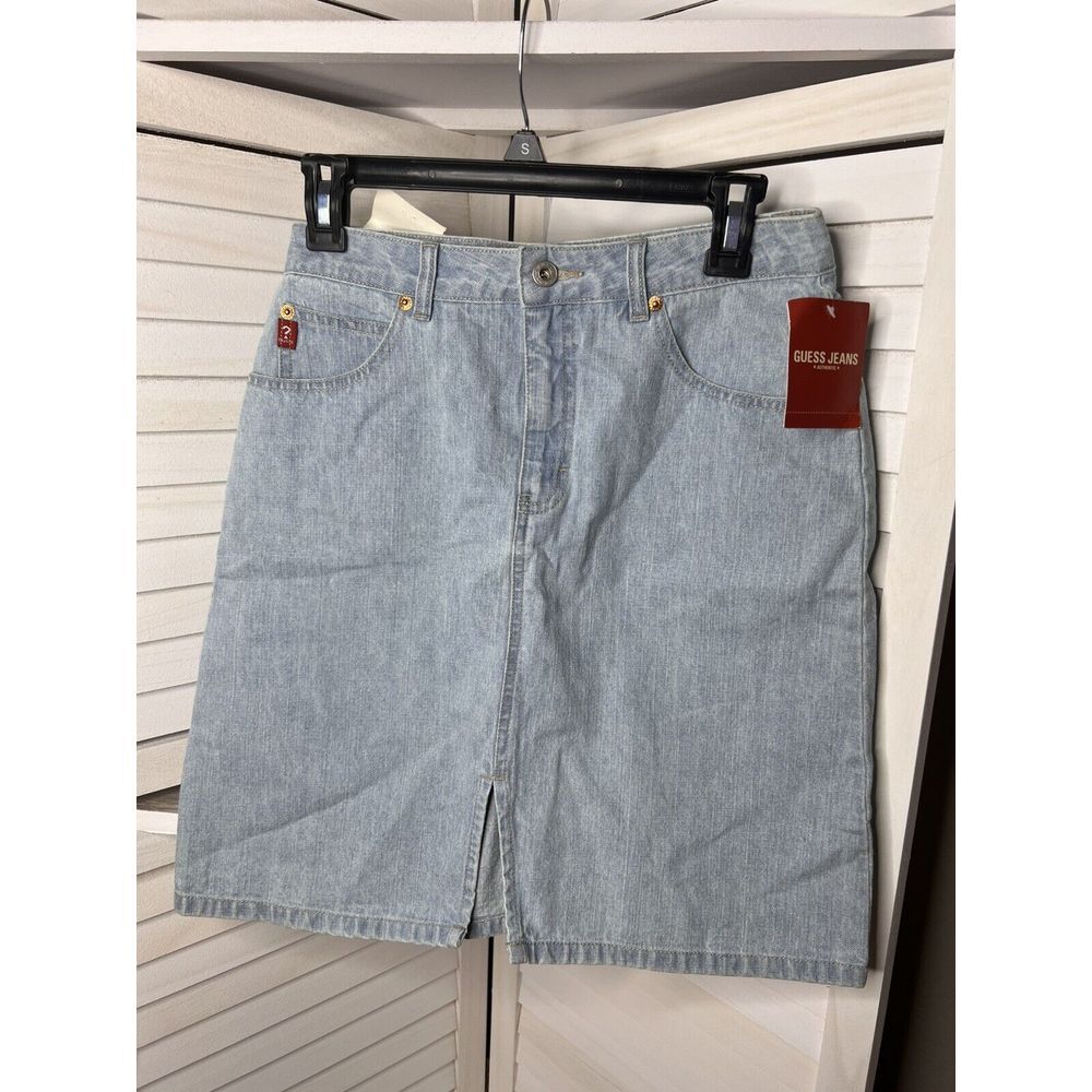 Vintage Guess Denim Skirt Girls Size 16‎ NWT
